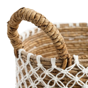 Crossed Stitched Macrame Basket M