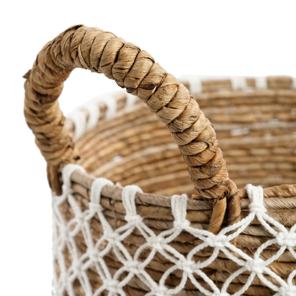Crossed Stitched Macrame Basket M