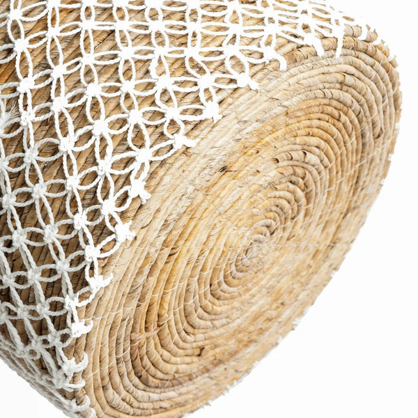 Crossed Stitched Macrame Basket L