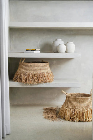 Raffia Deluxe Basket - Natural - Medium
