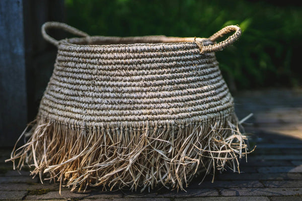 Raffia Deluxe Basket - Natural - Large