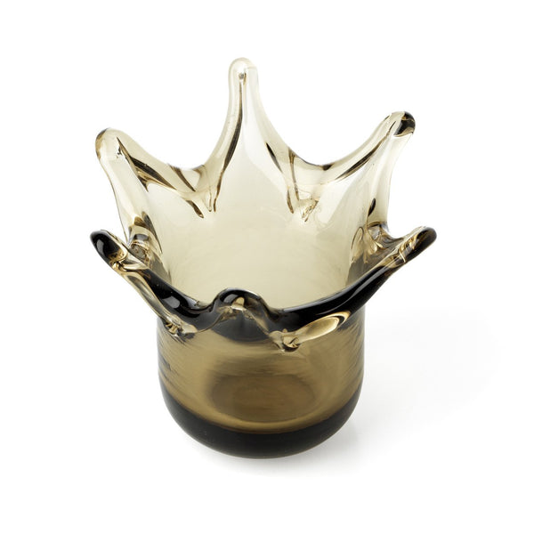 The Crown Candle Holder - Smoke H13