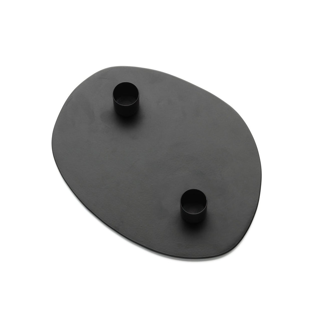The Glowpad Candle Holder - Black - Medium W15