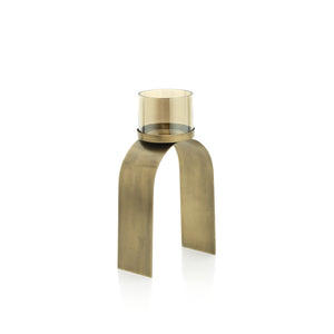 The Bow Glow T-light Holder - Gold - Set/2 H29
