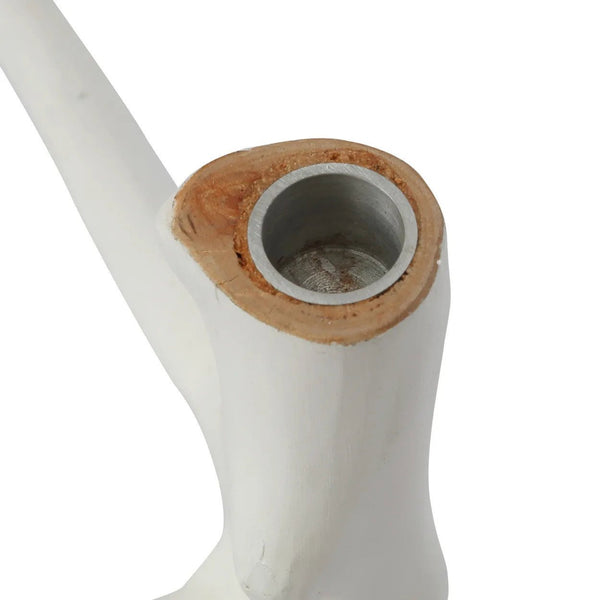 The Triple Twig Candle Holder - White H20