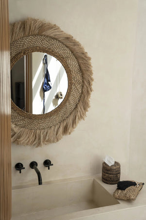 The Capri Mirror - Natural - Large H85