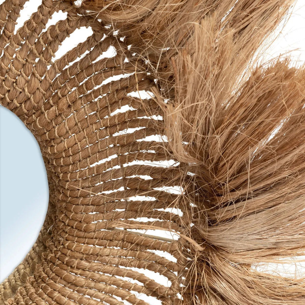 The Abaca Solomon Mirror - Natural H85