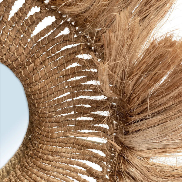 The Abaca Solomon Mirror - Natural H85