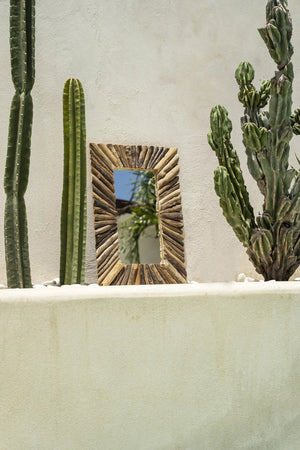 The Driftwood Framed Mirror - Natural - Medium H60