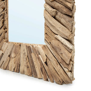 The Driftwood Framed Mirror - Natural - Medium H60