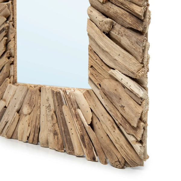 The Driftwood Framed Mirror - Natural - Medium H60