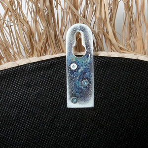 The Raffia Cowrie Mirror - Natural White H75