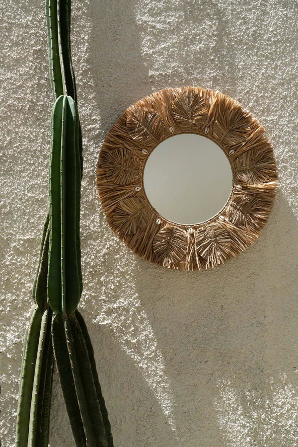 The Palm Tree Mirror - Natural - Medium H60