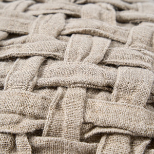 The Linen Crosier Cushion Cover - Natural