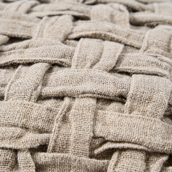 The Linen Crosier Cushion Cover - Natural