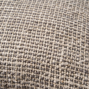 The Linen Grain Cushion Cover - Natural Black