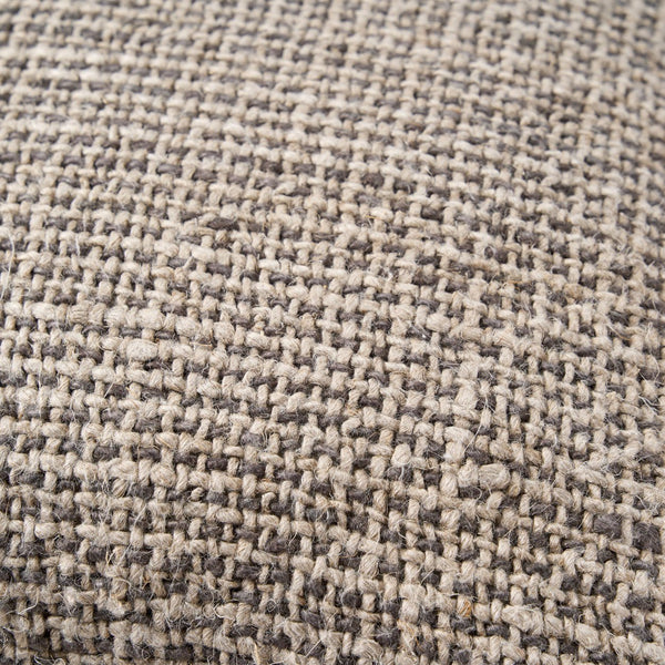 The Linen Grain Cushion Cover - Natural Black