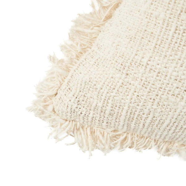 The Gili Palm Cushion Cover - Natural Black