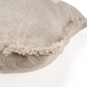The Ivory Cross Cushion Cover - Natural White