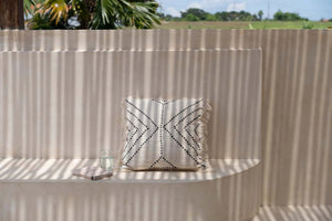 The Tribal Cushion Cover - Natural Black