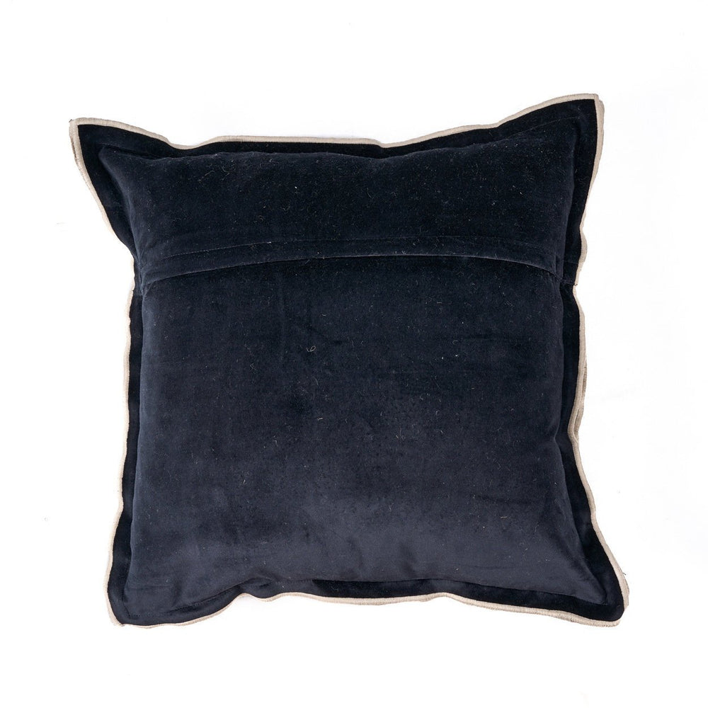 The Nordic Stripe Cushion Cover - Natural Black