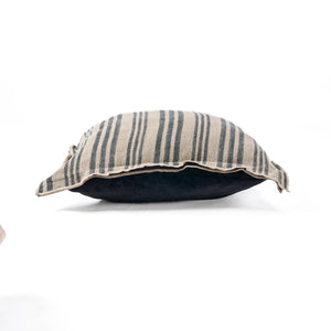 The Nordic Stripe Cushion Cover - Natural Black