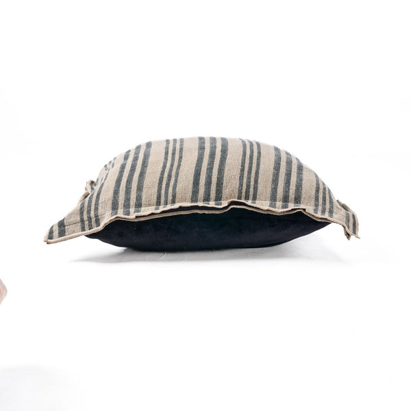 The Nordic Stripe Cushion Cover - Natural Black