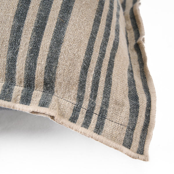 The Nordic Stripe Cushion Cover - Natural Black