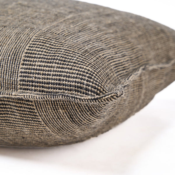 The Bloc Party Cushion Cover - Black Natural