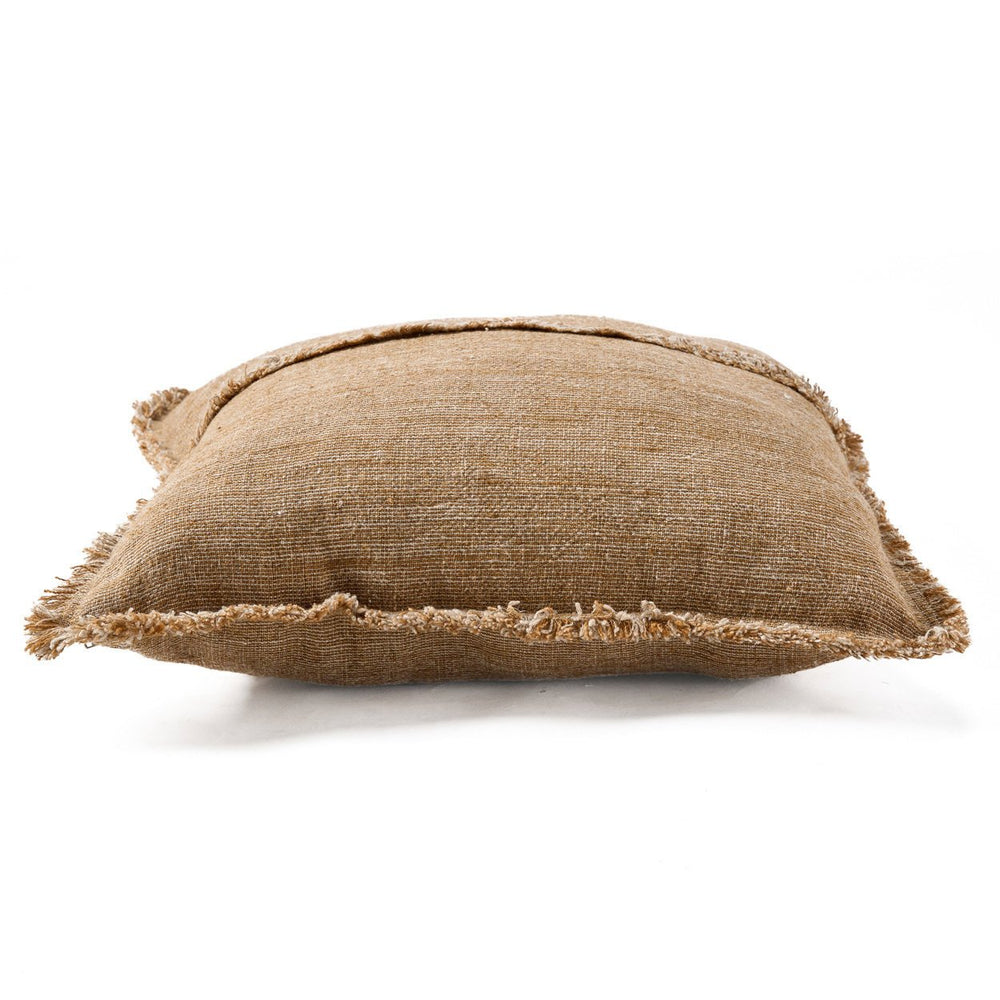 The Sahara Fringe Cushion Cover - Natural Brown W50