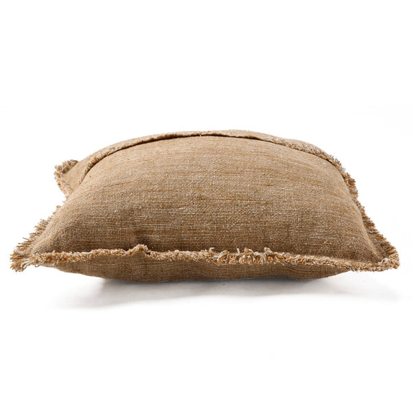 The Sahara Fringe Cushion Cover - Natural Brown W50