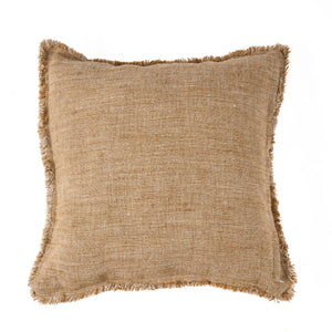 The Sahara Fringe Cushion Cover - Natural Brown W50