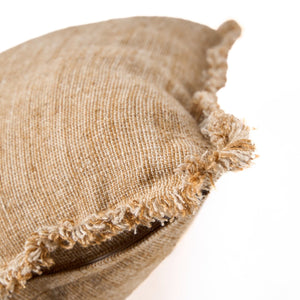 The Sahara Fringe Cushion Cover - Natural Brown W50