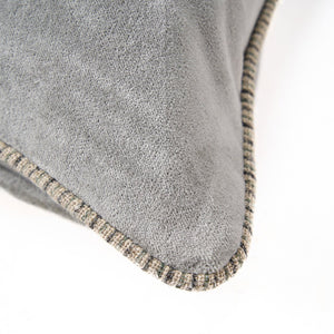 The Velvet Crush Cushion Cover - Grey - 50x50