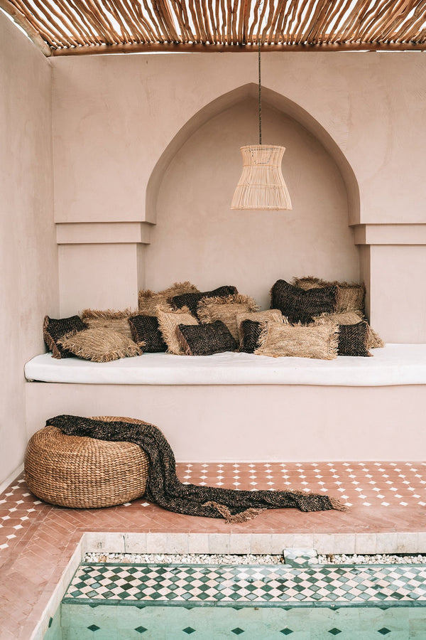 The Hyacinth Pouffe - Natural D60