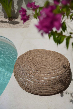 The Seagrass Pouffe - Natural D60