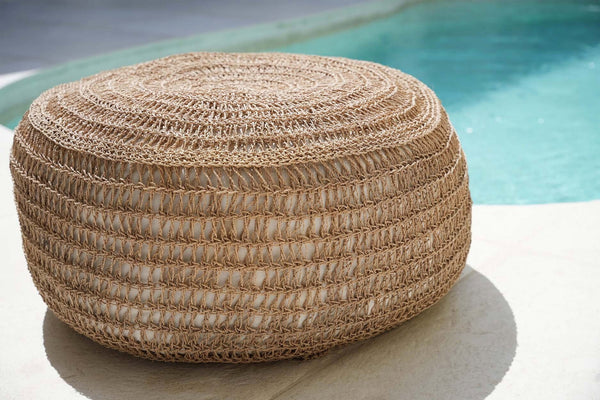 The Seagrass Pouffe - Natural D60