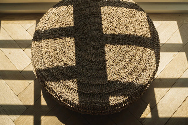 The Seagrass Pouffe - Natural D60