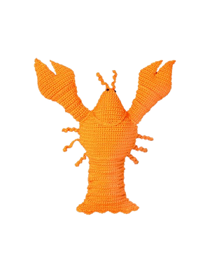 Crocheted Lobster Cushion – Orange