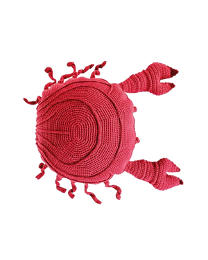 Crocheted Crab Cushion – Red