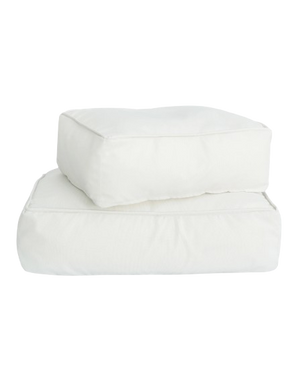 Floor Cushions – Beige Raffia or White