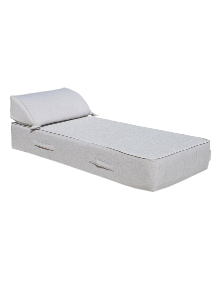 Single Foam Sun Lounger – Grey Linen