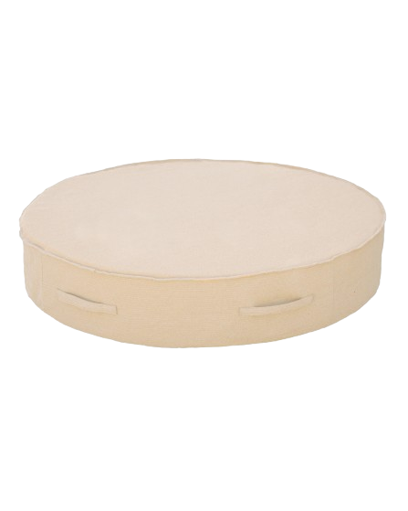 Round Foam Sun Lounger – Beige Raffia