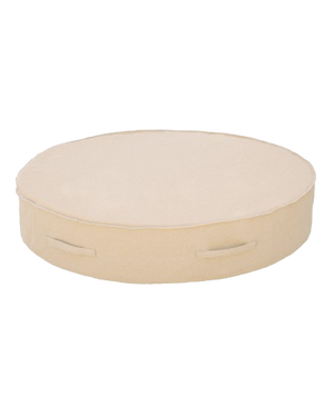 Round Foam Sun Lounger – Beige Raffia