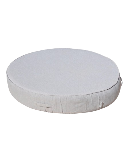 Round Foam Sun Lounger – Grey Linen