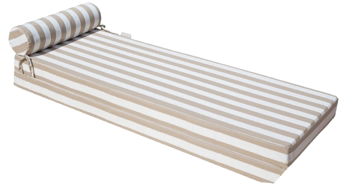 Reversible Mattress – Striped Front & Raffia Back