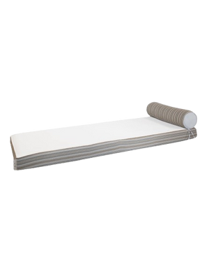 Reversible Floor Mattress – Bayadère Striped Front & White Back