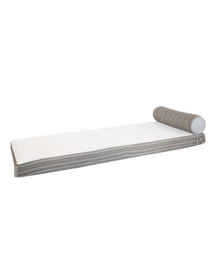 Reversible Floor Mattress – Bayadère Striped Front & White Back