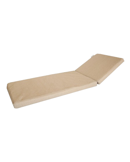Sun Lounger Mattress – Beige Raffia