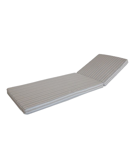 Sun Lounger Mattress – Bayadère Striped Fabric